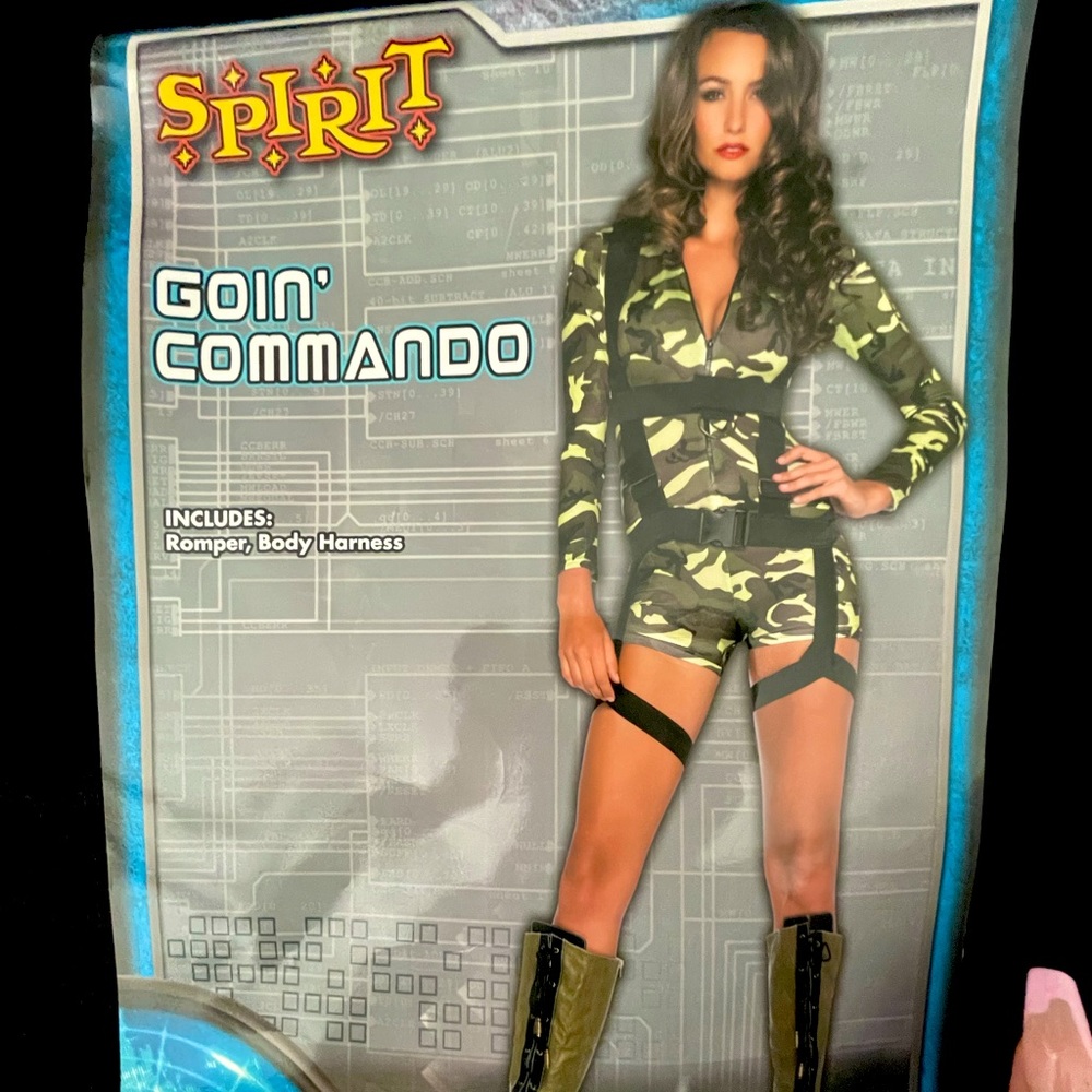 Women’s Costume Goin Commando Army